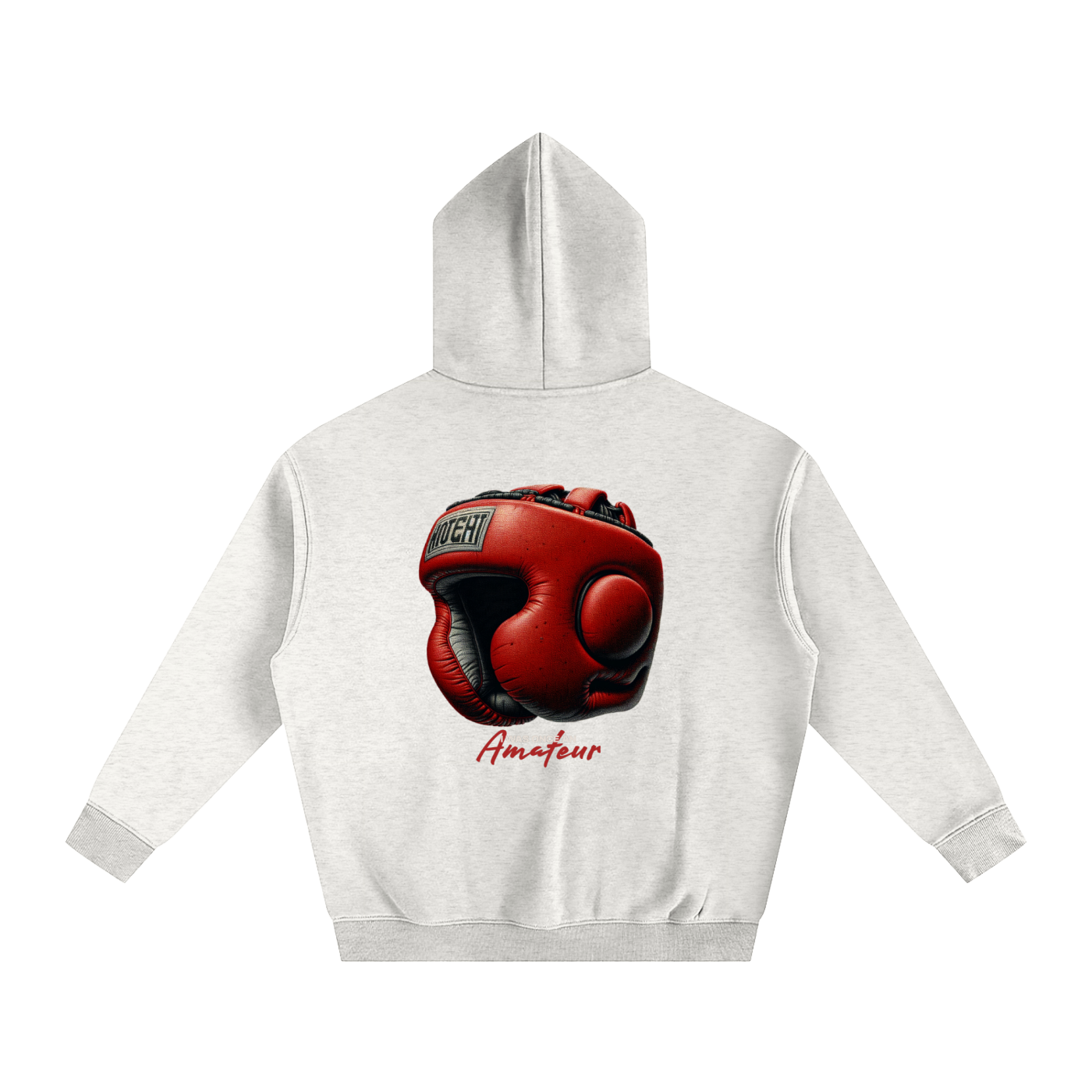 Printed-Oversize Fleeced Hoodie