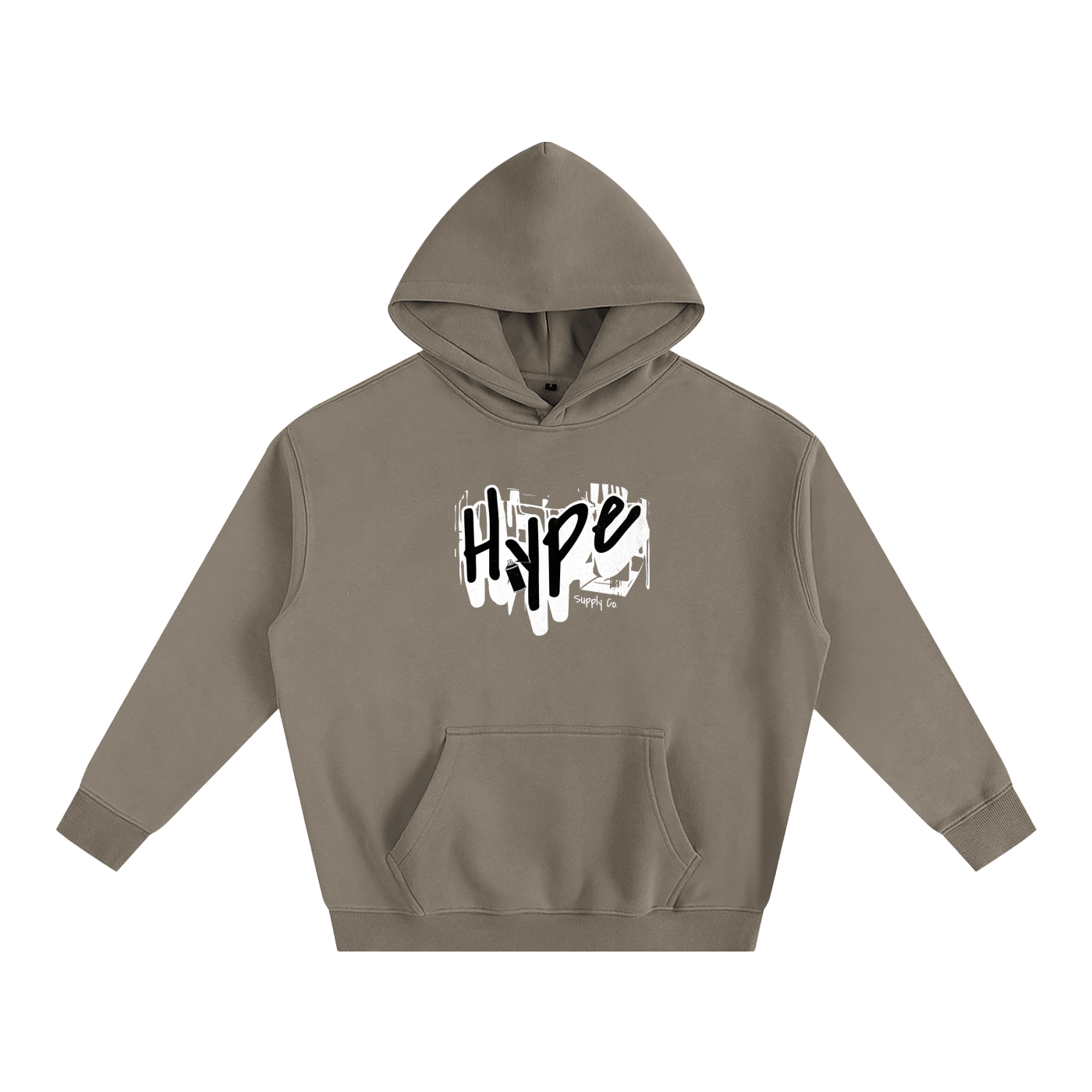 Hype-Oversize Fleeced Hoodie