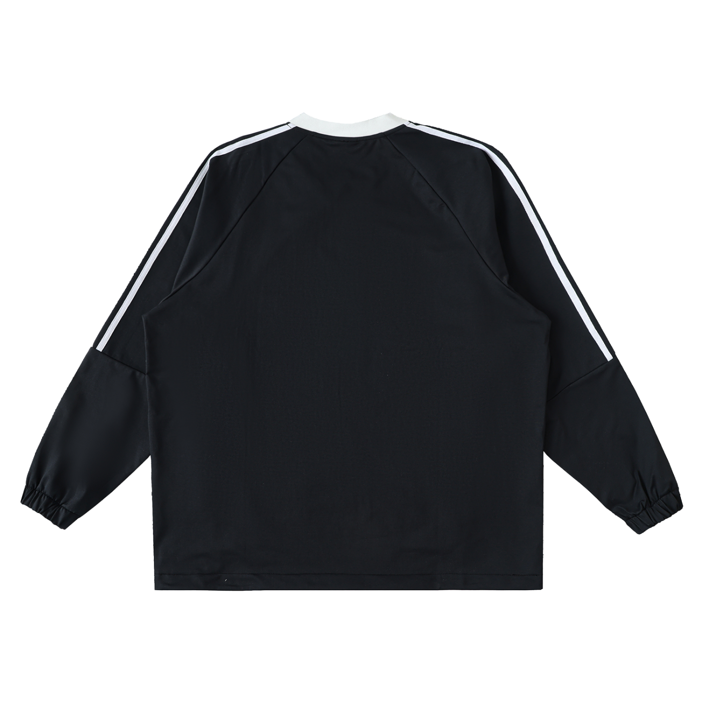 Color-Block V-Neck Long-Sleeve T-Shirt