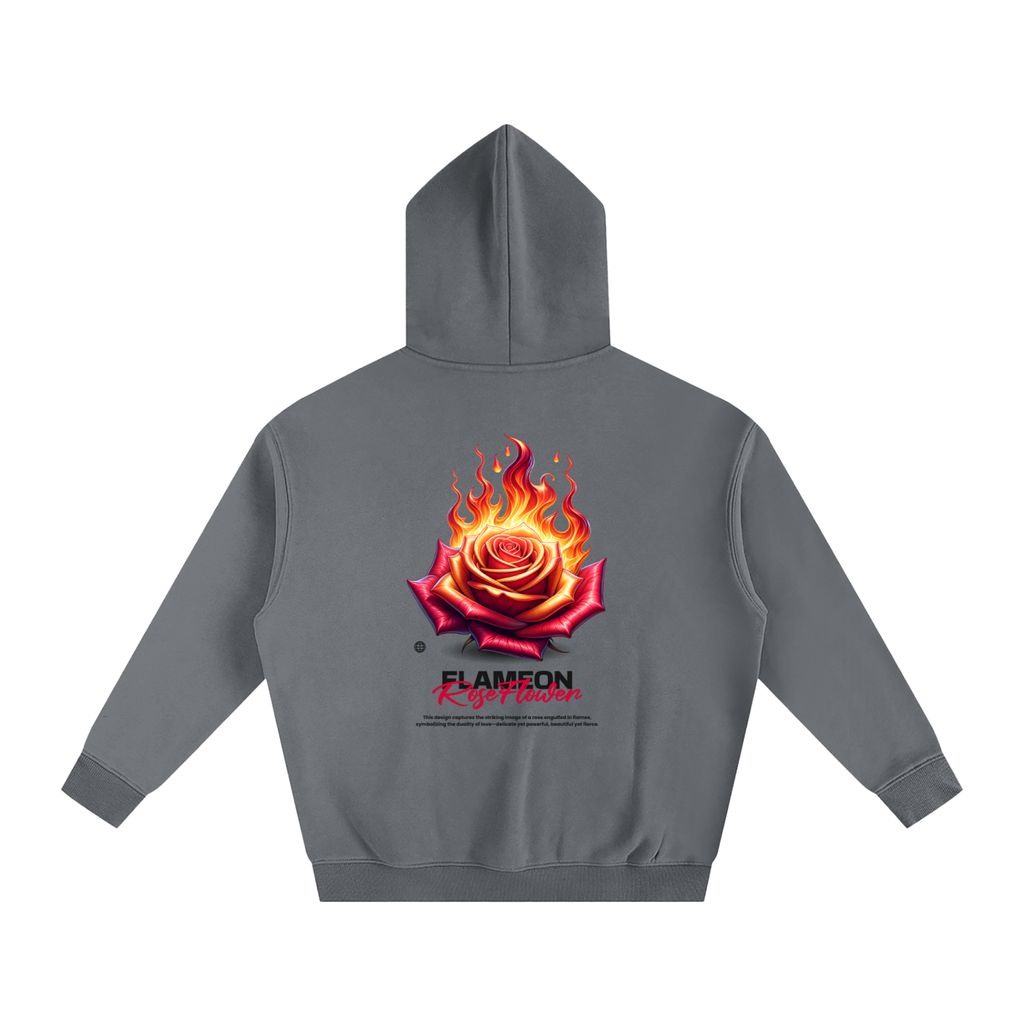 Roseflame-Oversize Fleeced Hoodie