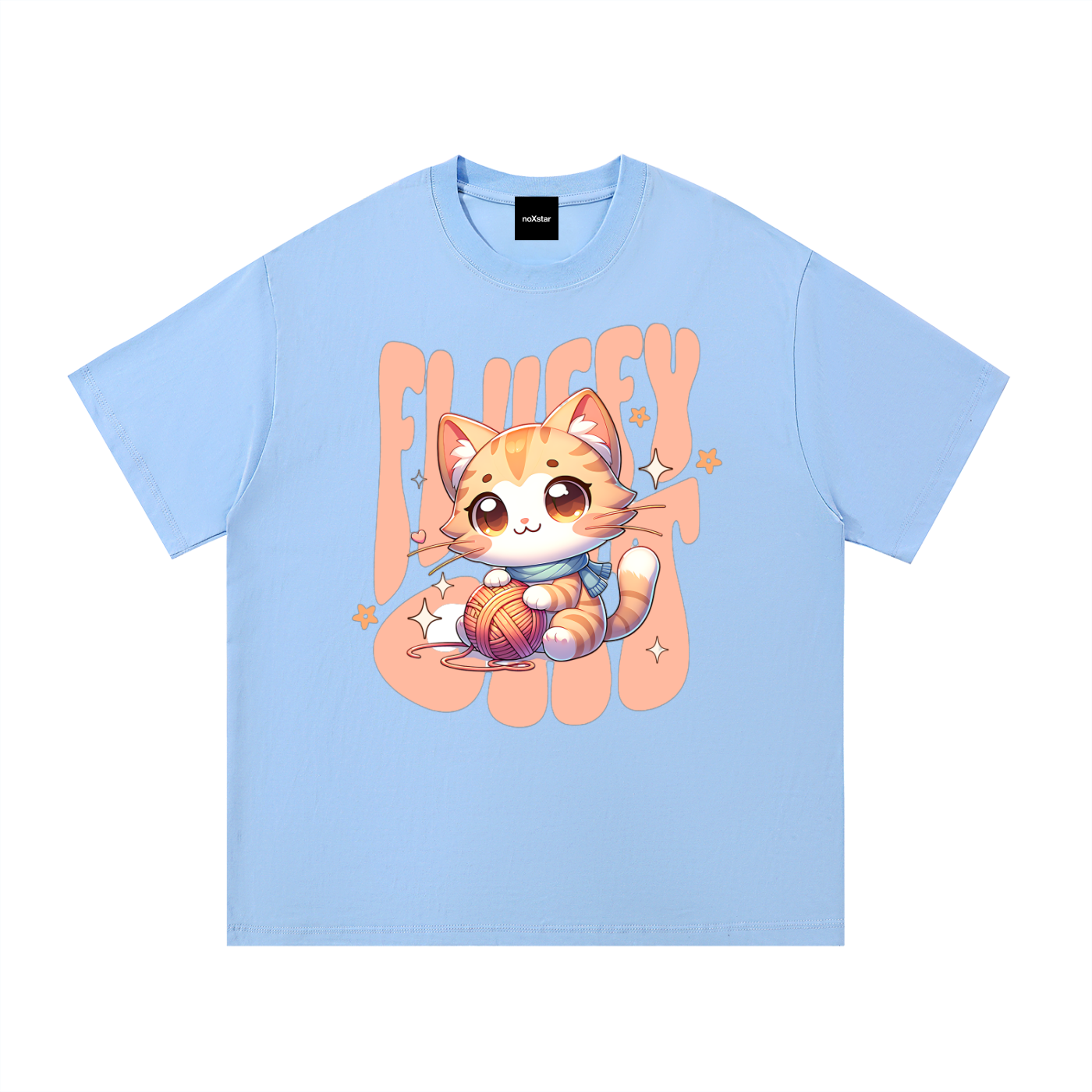 Fluffy cat-Essential Cotton T-Shirt
