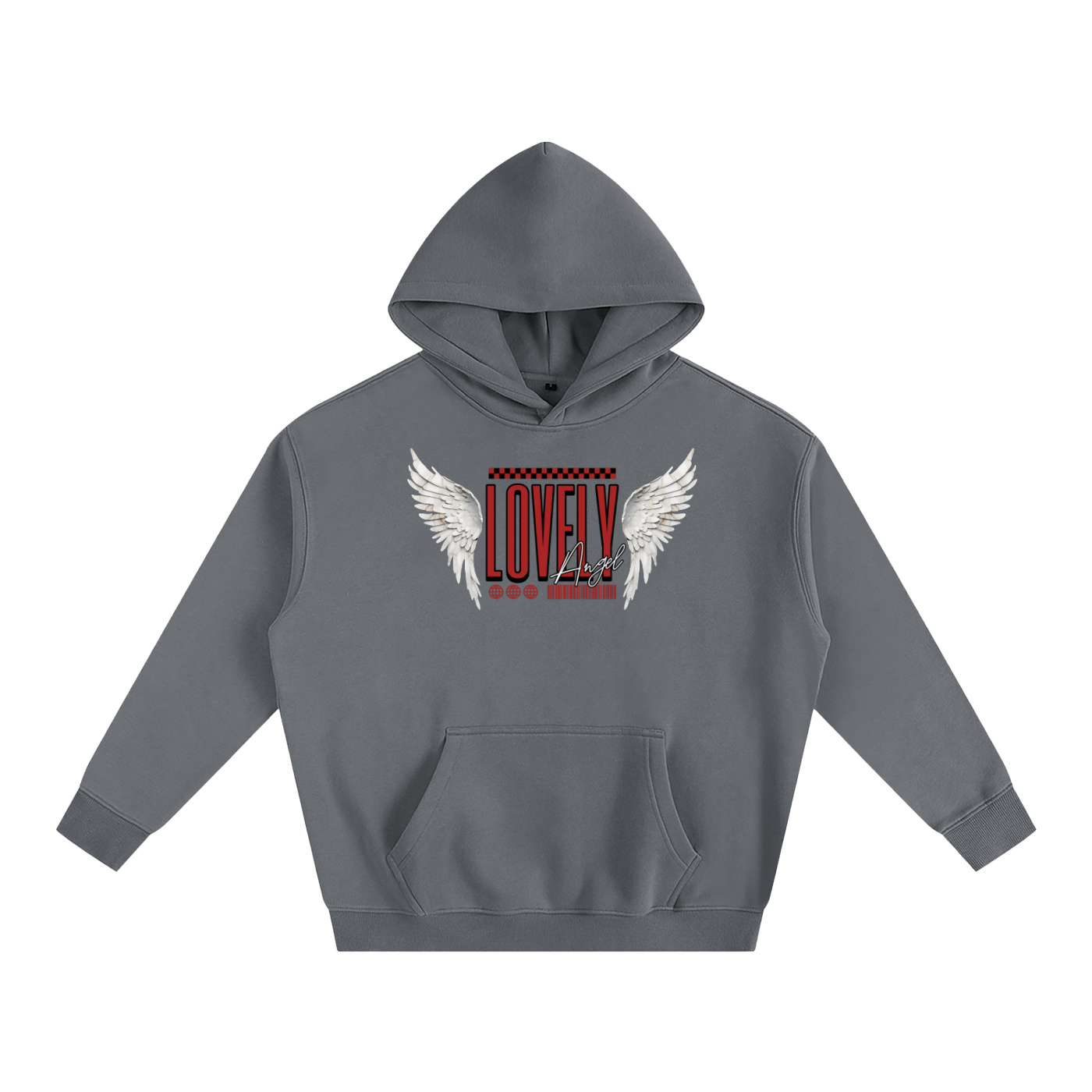 Lovely-Oversize Fleeced Hoodie