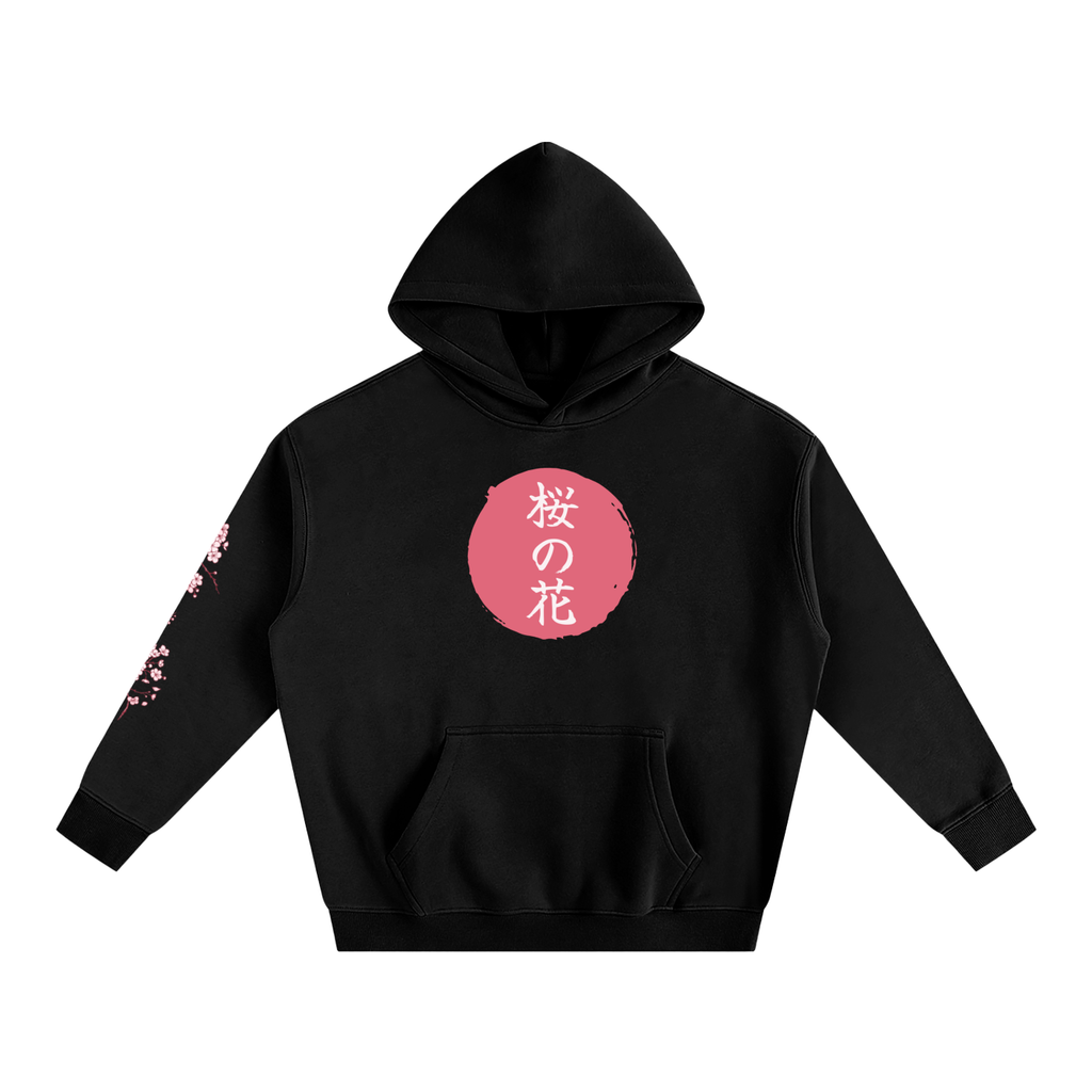 Cherry blossom-Oversize Fleeced Hoodie