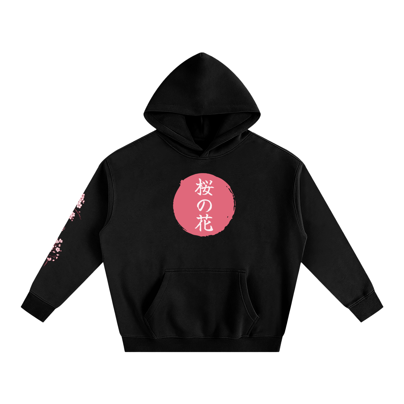 Cherry blossom-Oversize Fleeced Hoodie