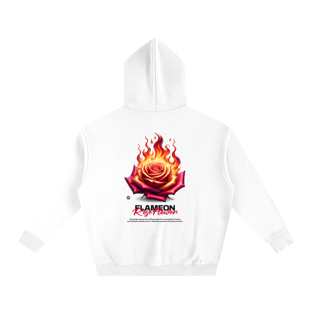 Roseflame-Oversize Fleeced Hoodie