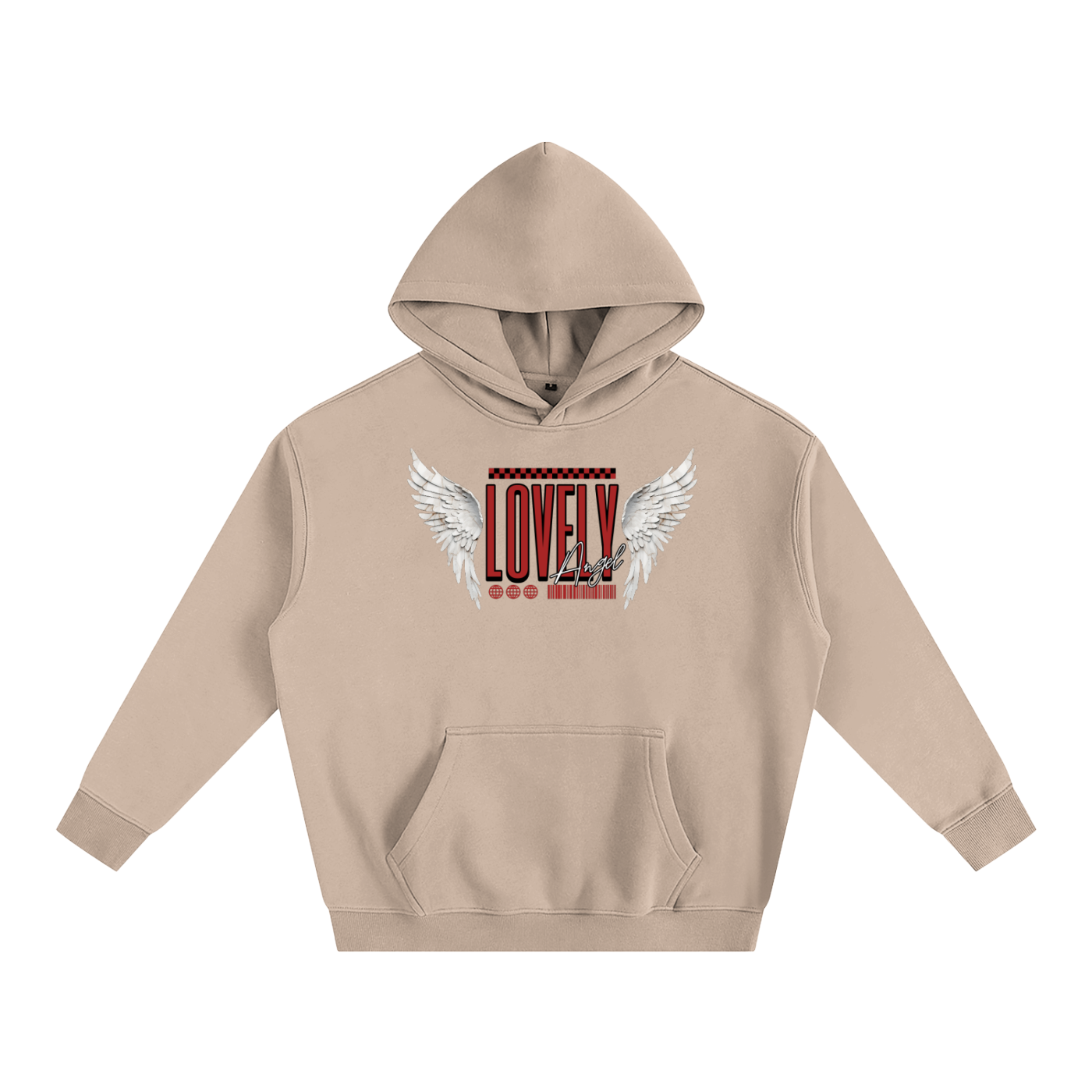 Lovely-Oversize Fleeced Hoodie