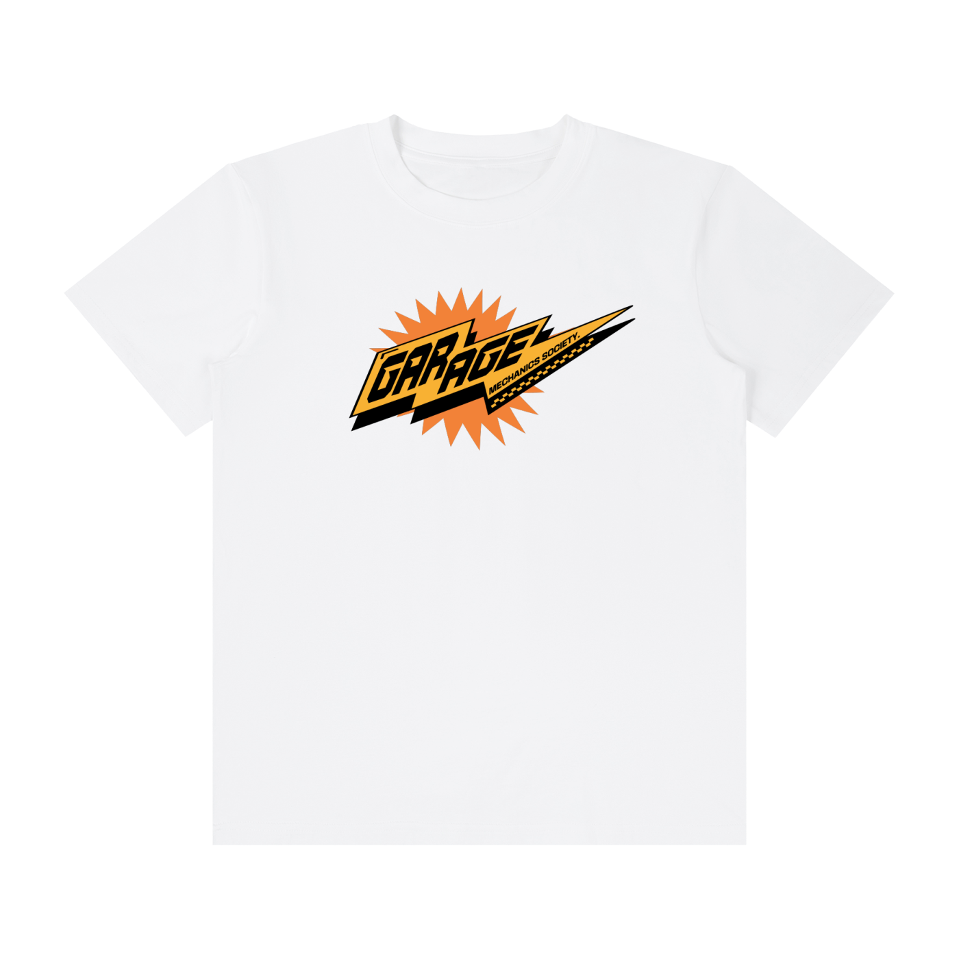GARAGE-Unisex Classic Crew Neck Cotton T-Shirt