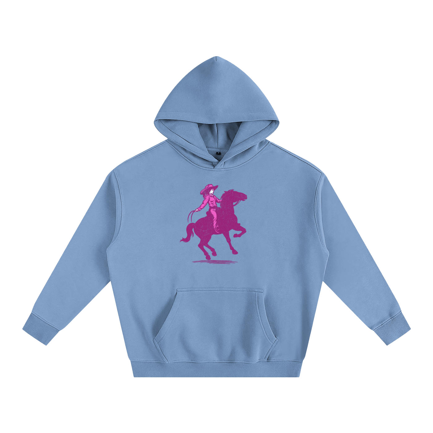 Cowgirl-Oversize Fleeced Hoodie