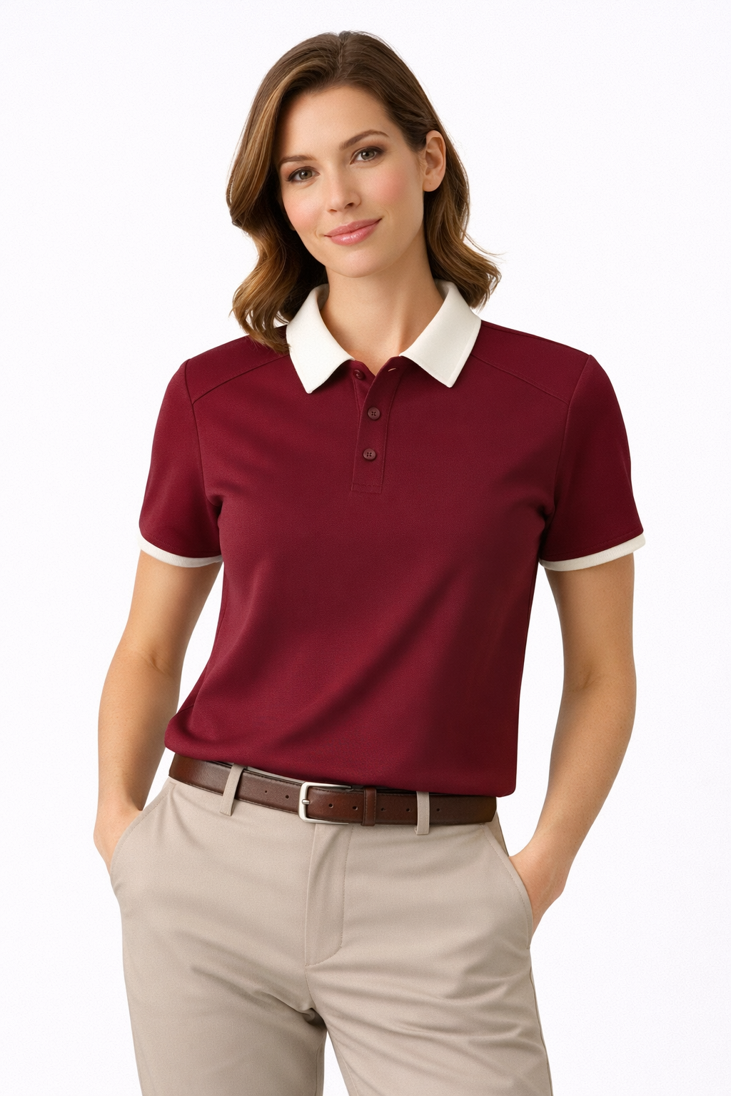 Contrast Collar Raglan unisex  Polo Shirt