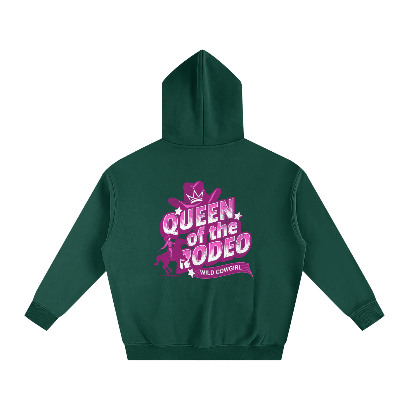 Cowgirl-Oversize Fleeced Hoodie