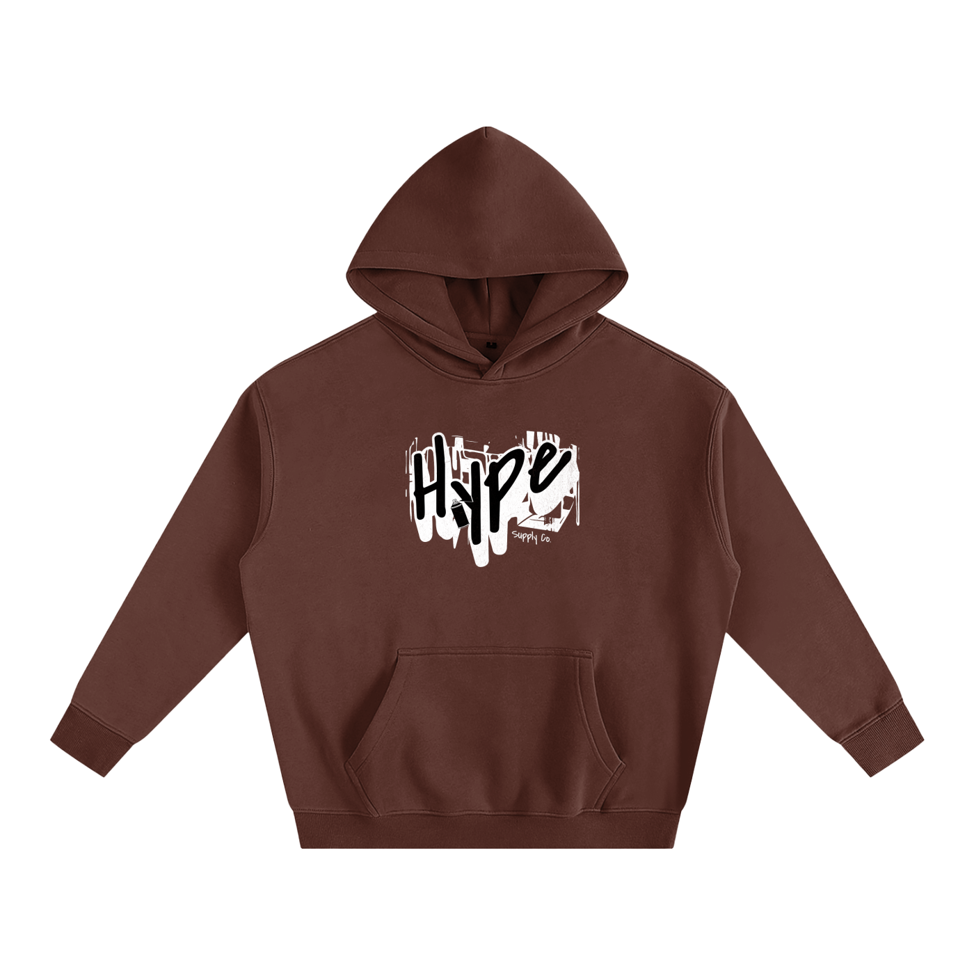 Hype-Oversize Fleeced Hoodie
