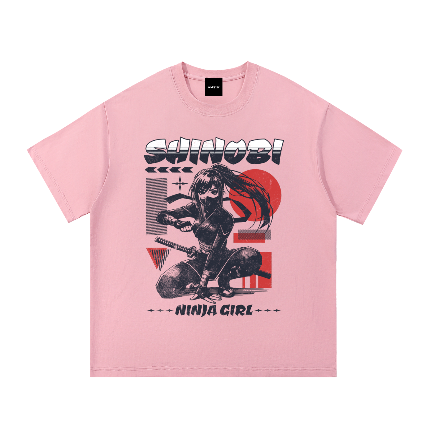 NINJA GIRL-Essential Cotton T-Shirt