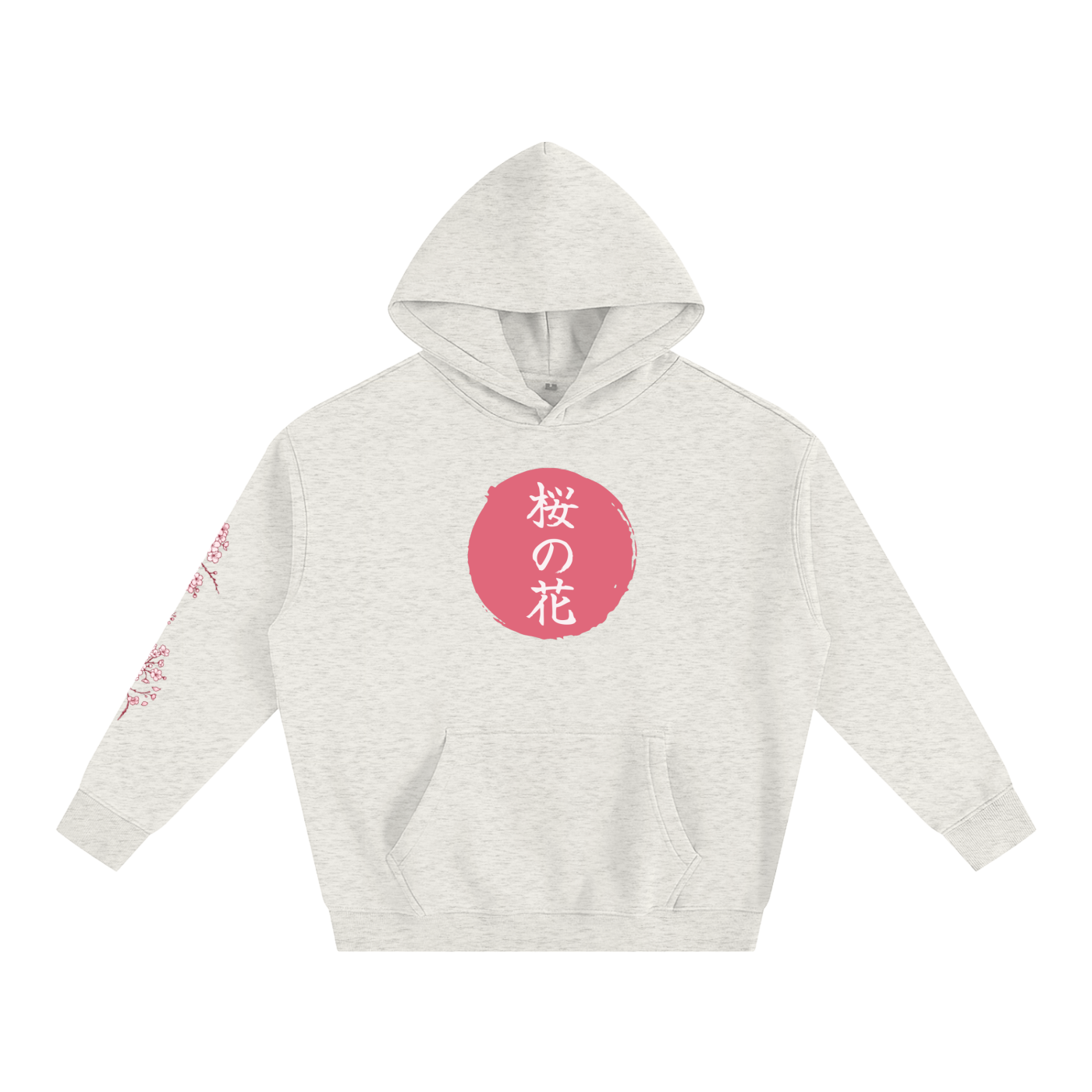 Cherry blossom-Oversize Fleeced Hoodie