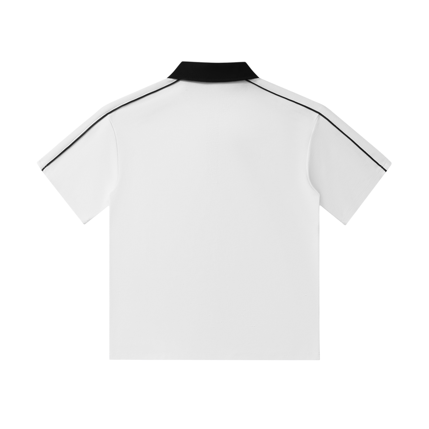 Golf-Contrast Collar Short-Sleeve Polo Shirt