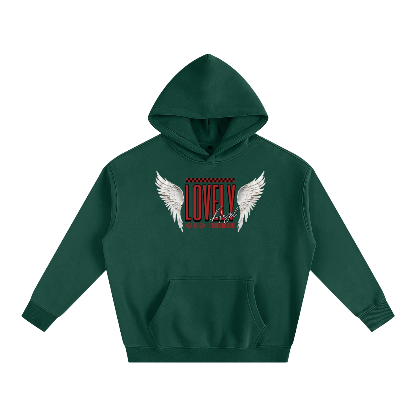 Lovely-Oversize Fleeced Hoodie