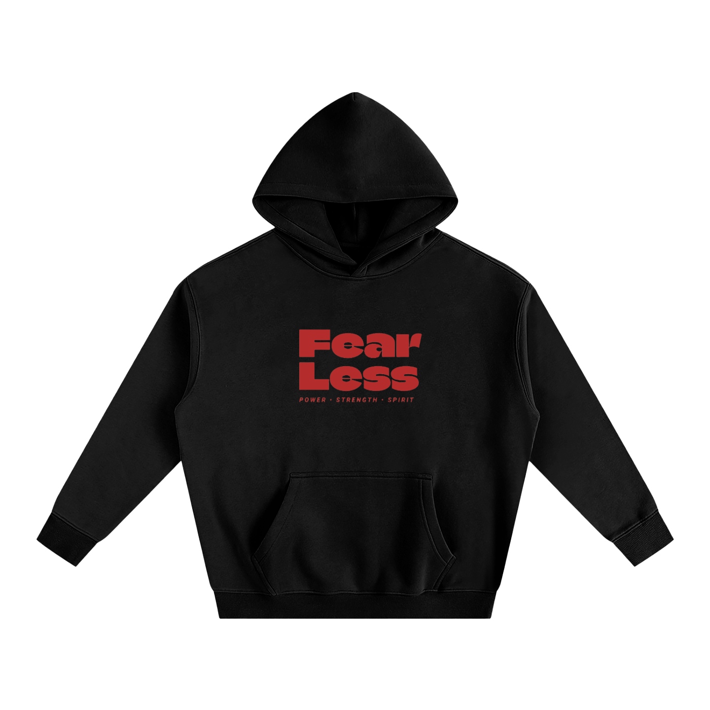 Fear less-Oversize Fleeced Hoodie