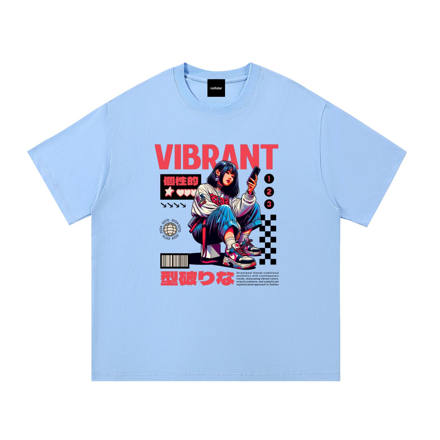 VIBRANT-Essential Cotton T-Shirt