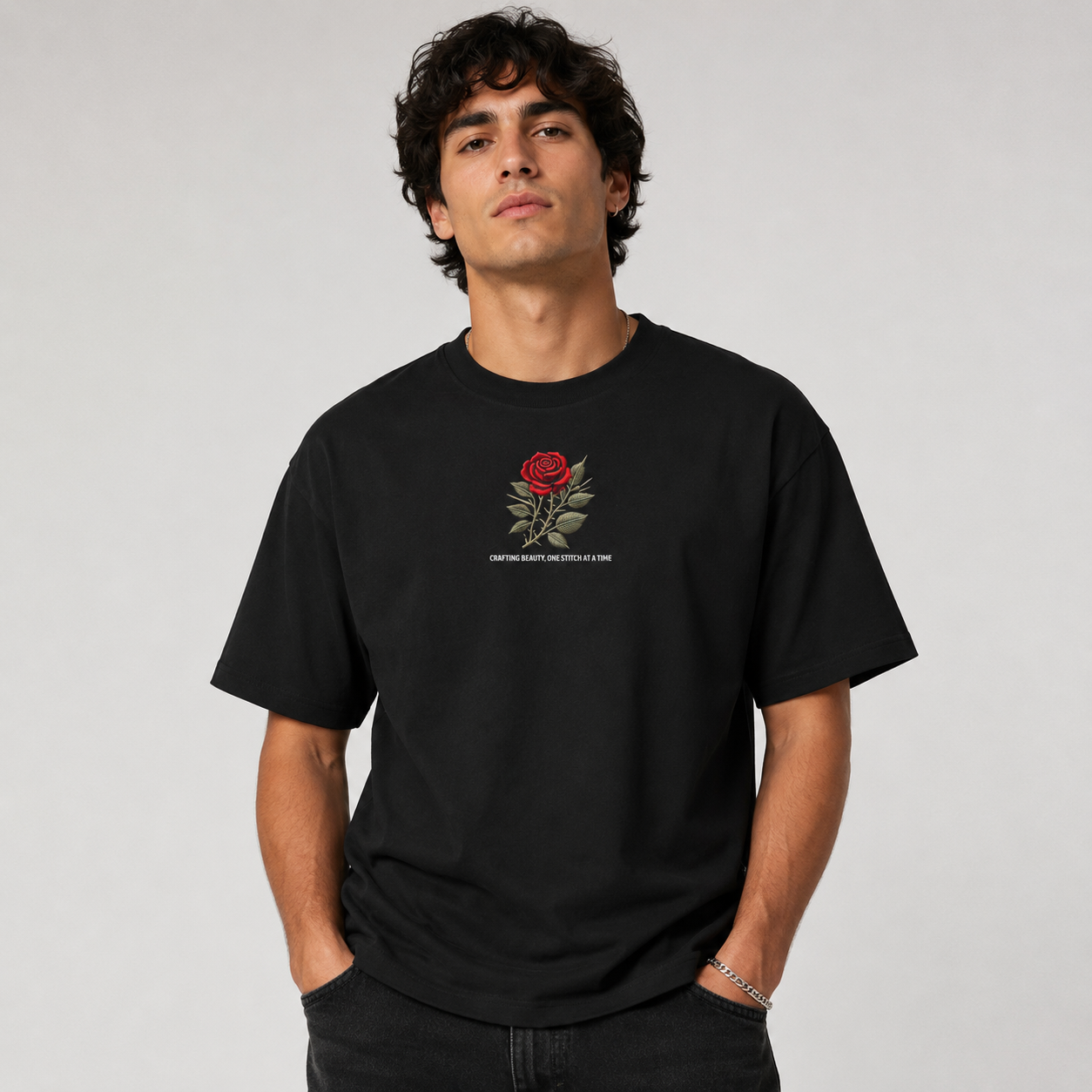 Rose-Essential Cotton T-Shirt