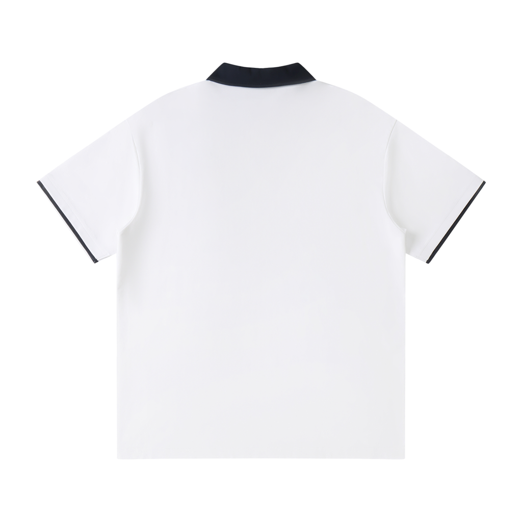 Contrast Collar Raglan unisex  Polo Shirt