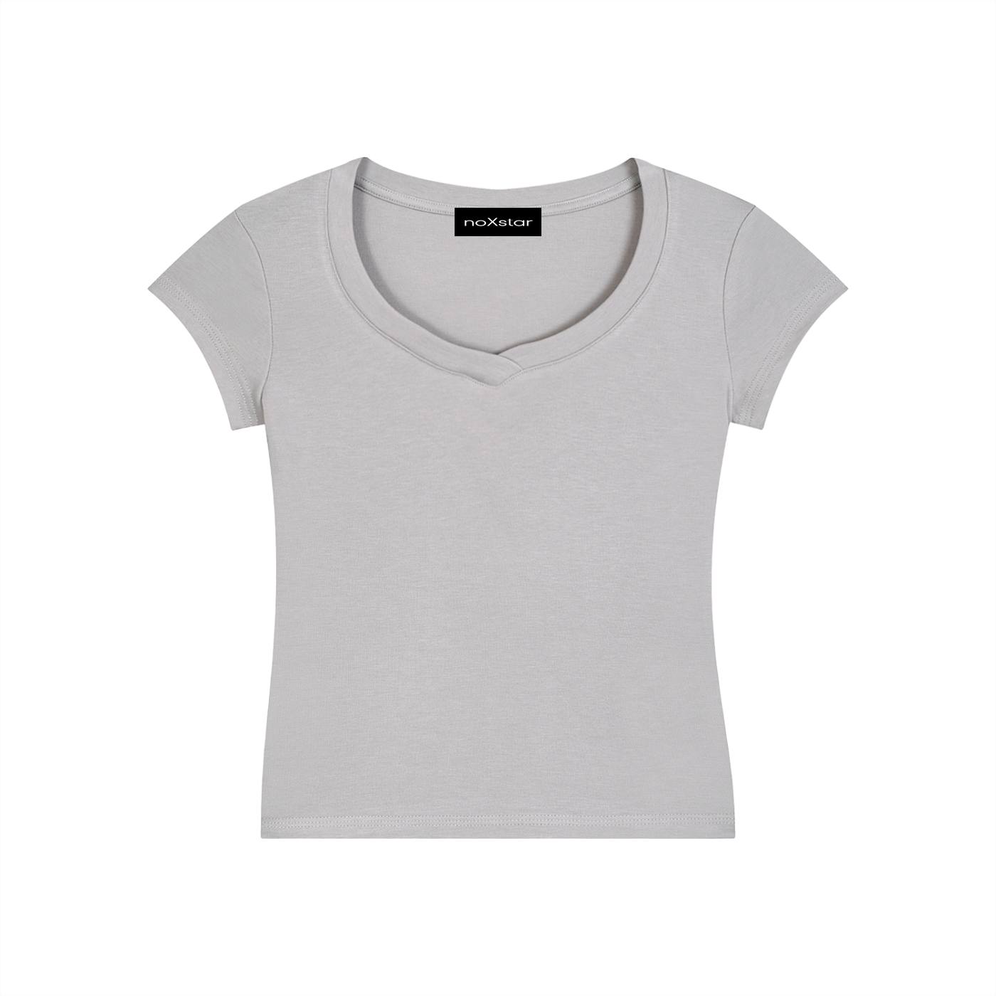 Essential V-Neck Bodycon T-Shirt