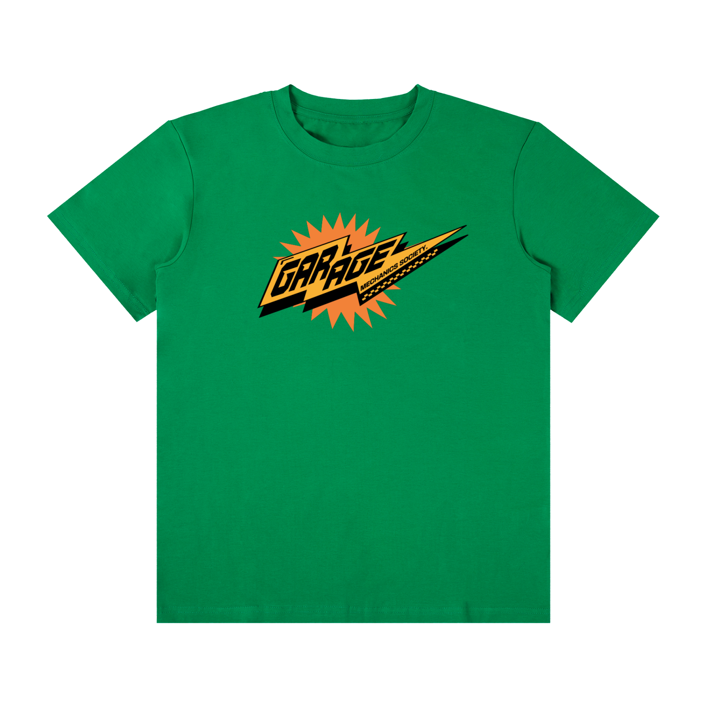 GARAGE-Unisex Classic Crew Neck Cotton T-Shirt