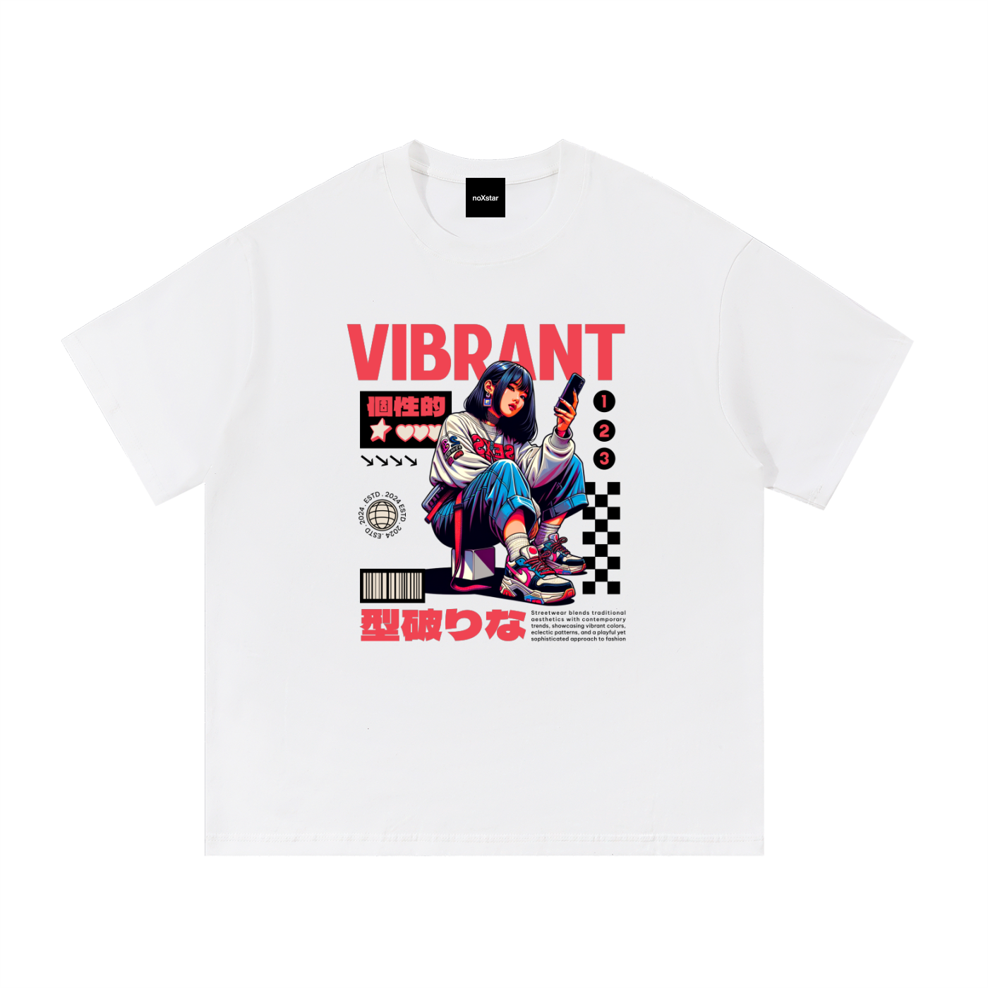 VIBRANT-Essential Cotton T-Shirt