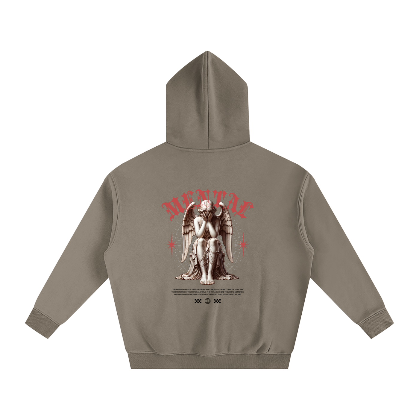 Mental-Oversize Fleeced Hoodie