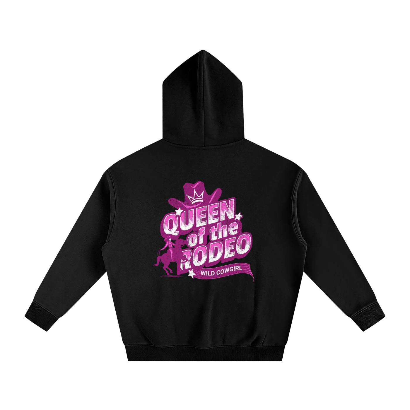 Cowgirl-Oversize Fleeced Hoodie