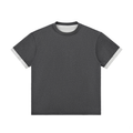 Contrast Cuff Cuffed T-Shirt