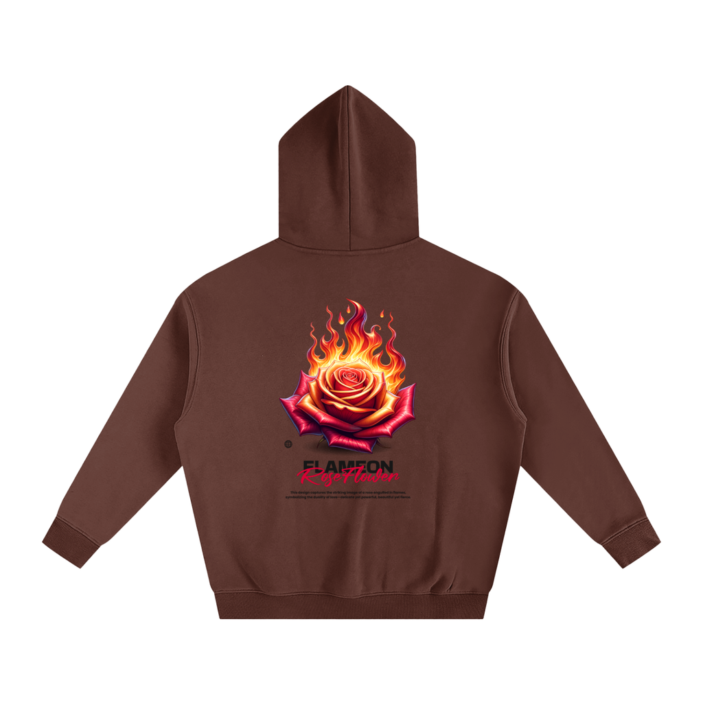 Roseflame-Oversize Fleeced Hoodie