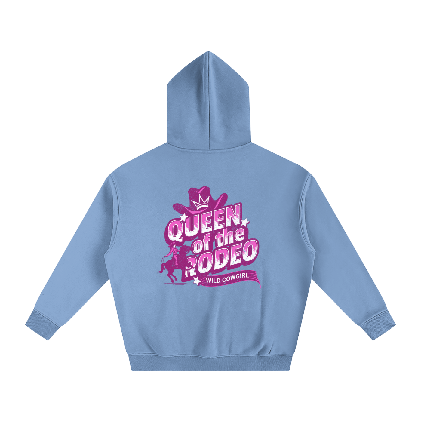 Cowgirl-Oversize Fleeced Hoodie
