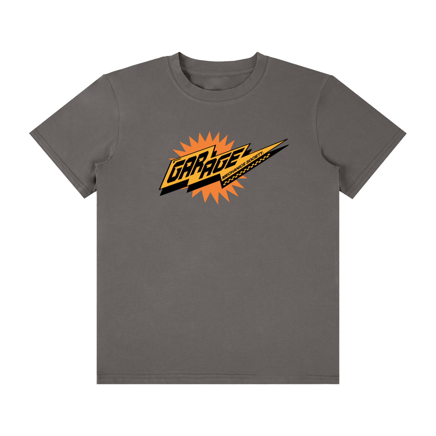 GARAGE-Unisex Classic Crew Neck Cotton T-Shirt