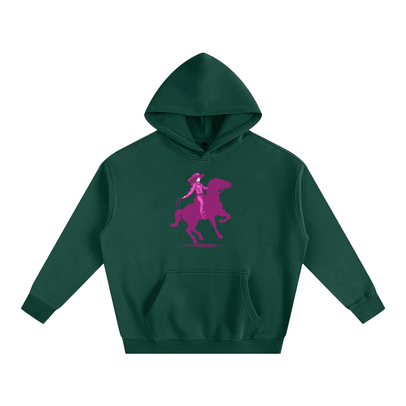 Cowgirl-Oversize Fleeced Hoodie