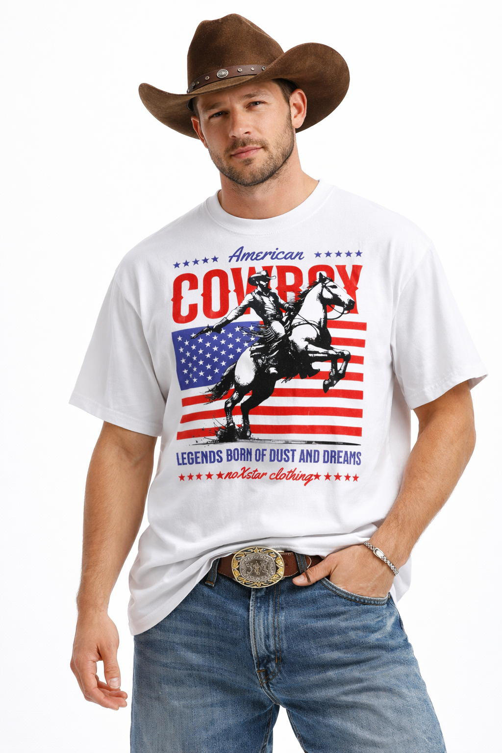 Cowboy-Essential Cotton T-Shirt