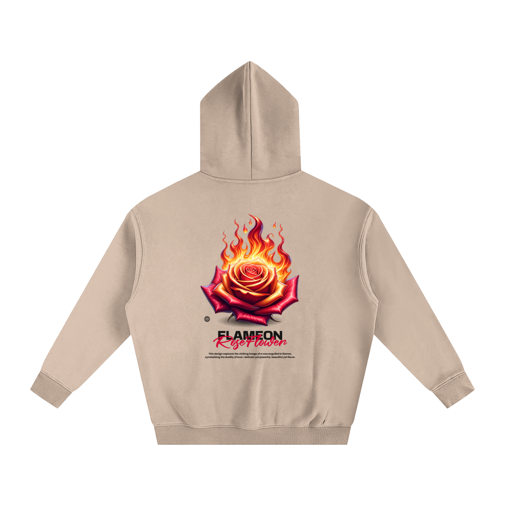 Roseflame-Oversize Fleeced Hoodie