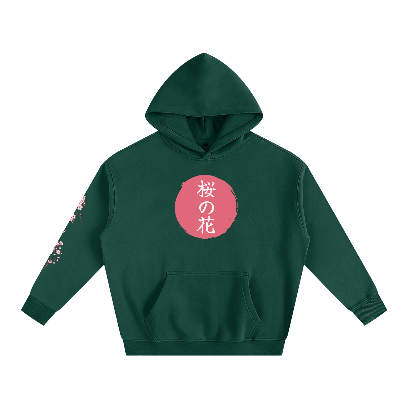 Cherry blossom-Oversize Fleeced Hoodie