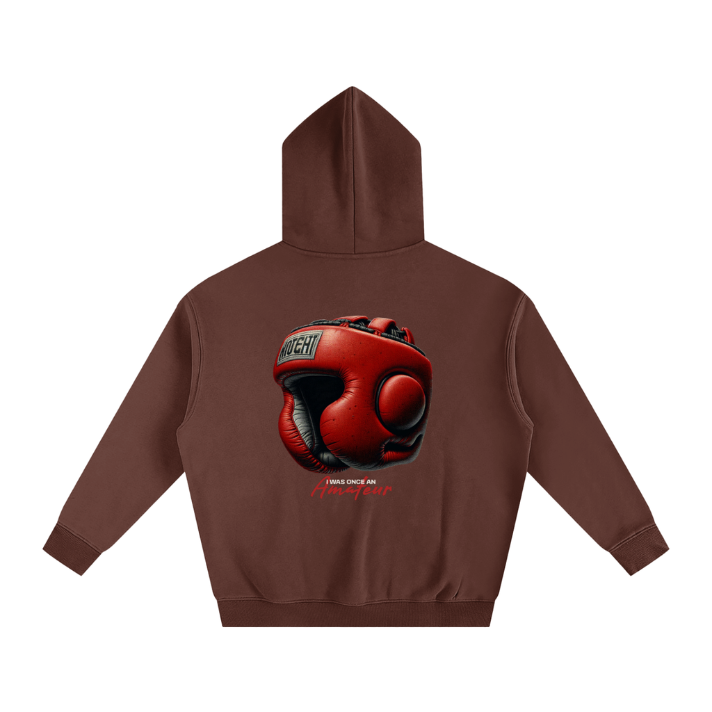 Printed-Oversize Fleeced Hoodie