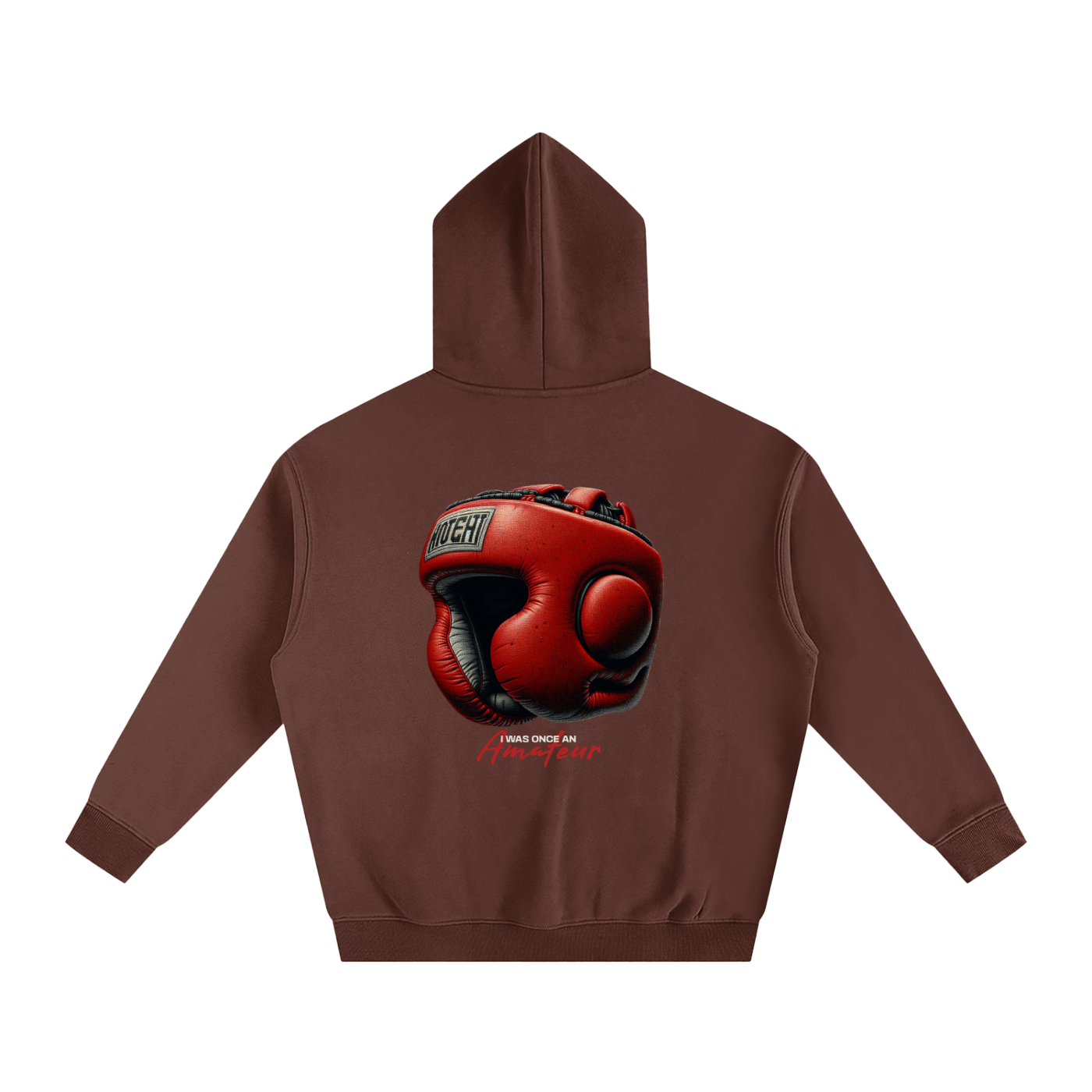 Printed-Oversize Fleeced Hoodie