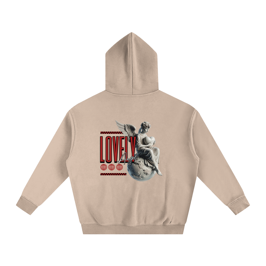 Lovely-Oversize Fleeced Hoodie