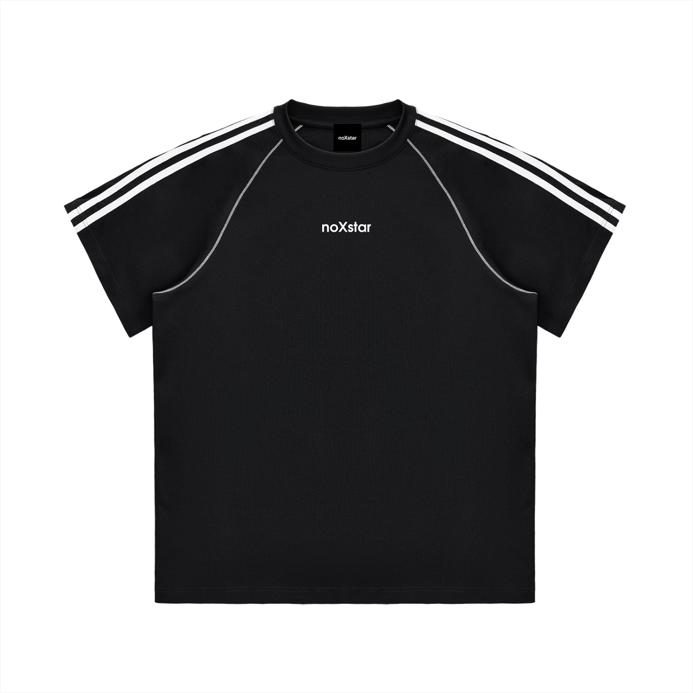 Striped Contrast Stitch T-Shirt