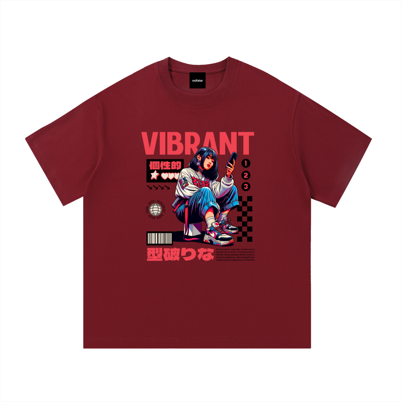 VIBRANT-Essential Cotton T-Shirt