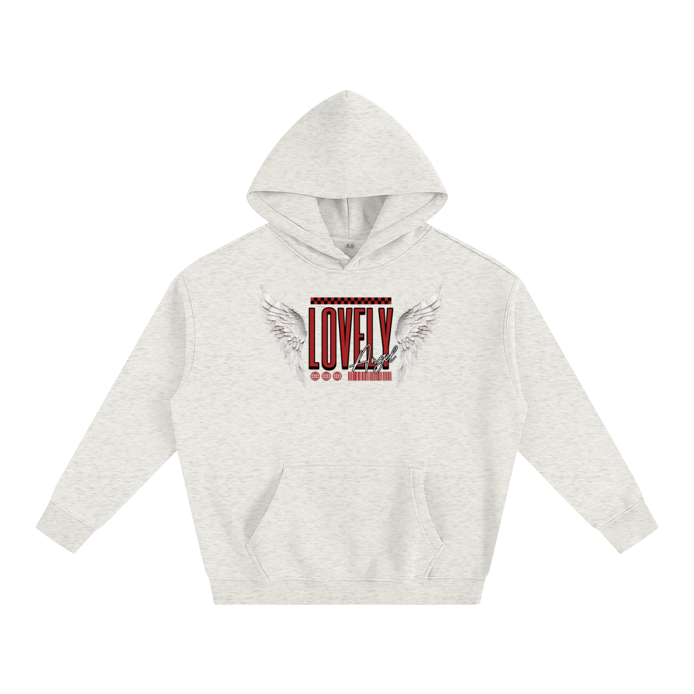 Lovely-Oversize Fleeced Hoodie