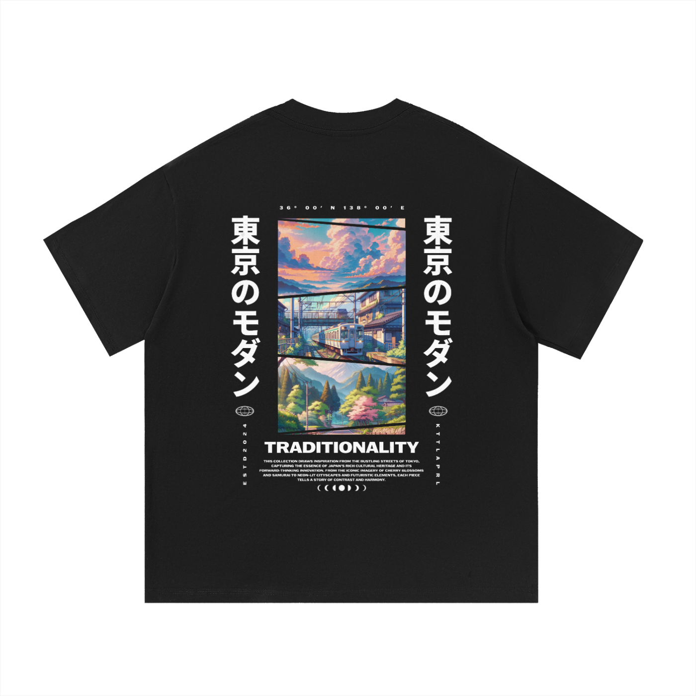 Japanese-Essential Cotton T-Shirt