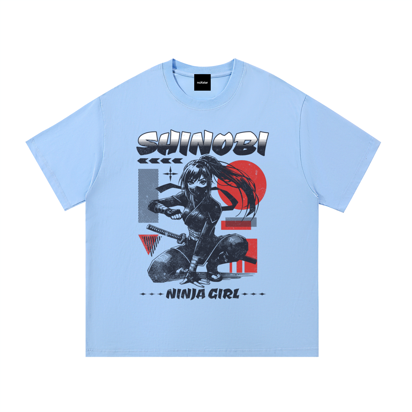 NINJA GIRL-Essential Cotton T-Shirt