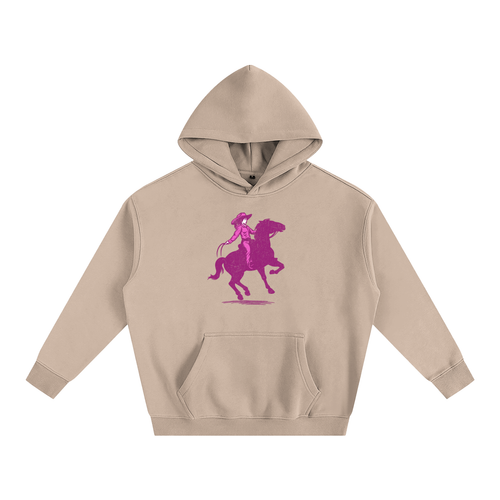 Cowgirl-Oversize Fleeced Hoodie