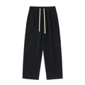 Drawstring Waist Straight-Leg Cargo Pants