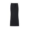 Dyed Washed Drawstring Maxi Skirt