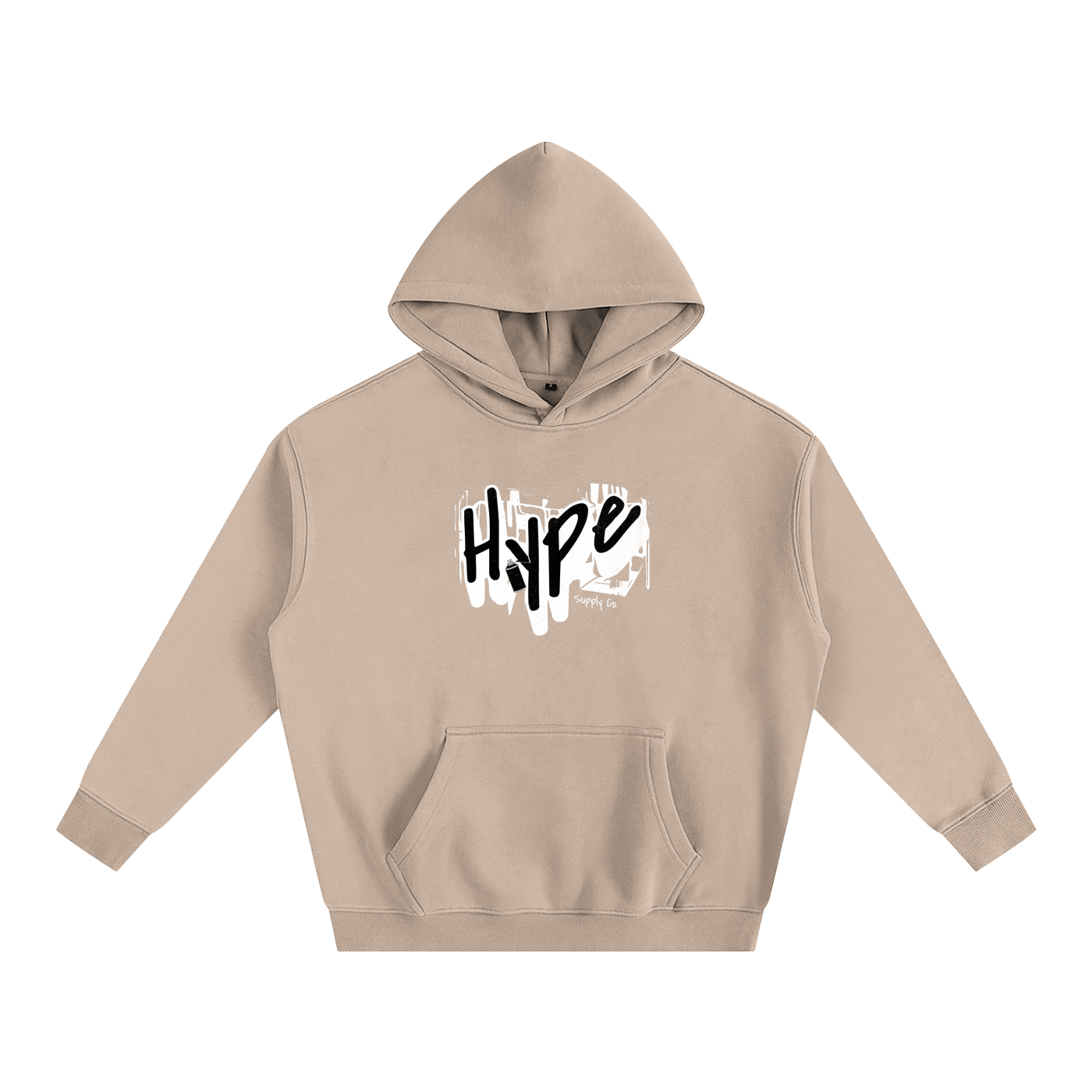 Hype-Oversize Fleeced Hoodie