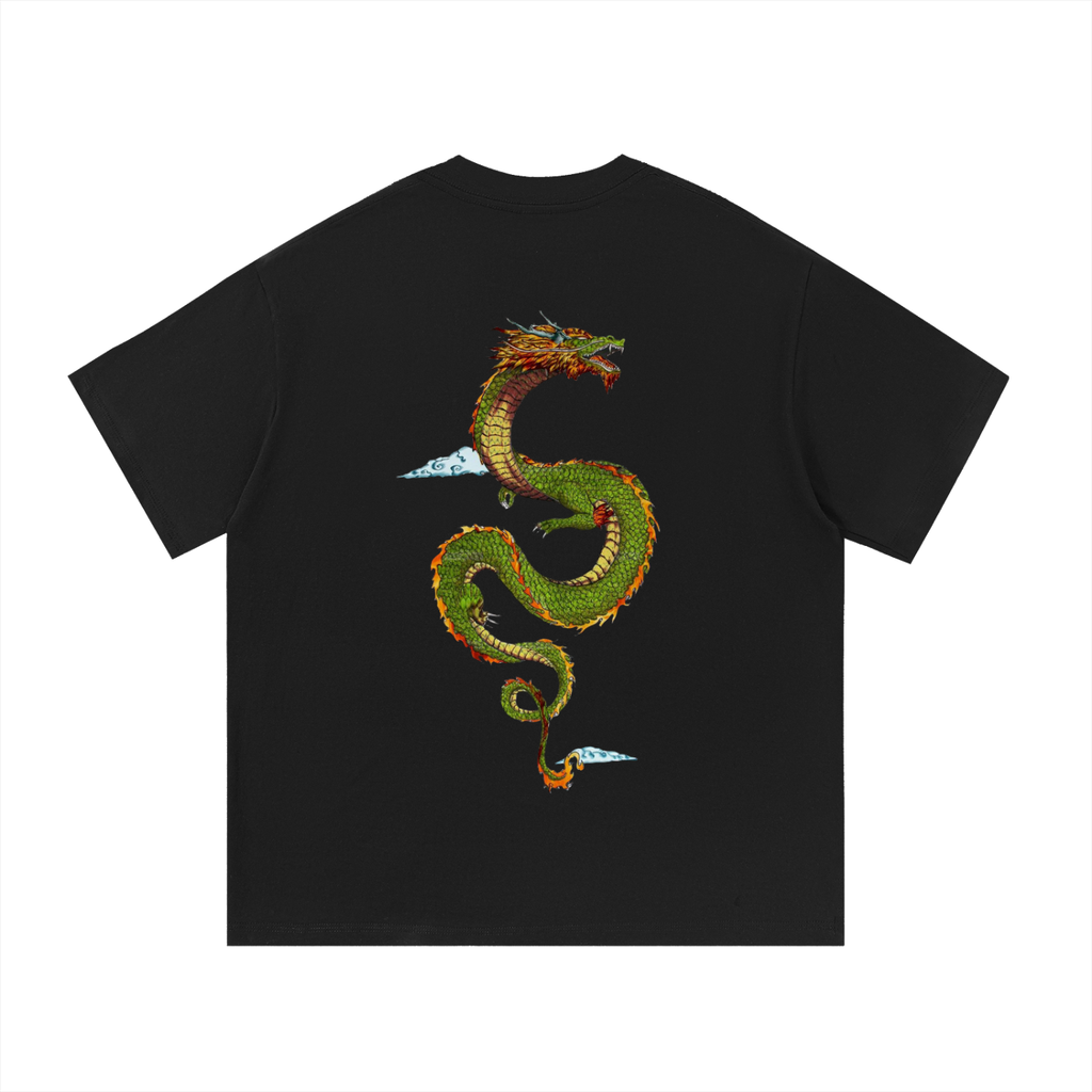 Dragon Printed Cotton T-Shirt