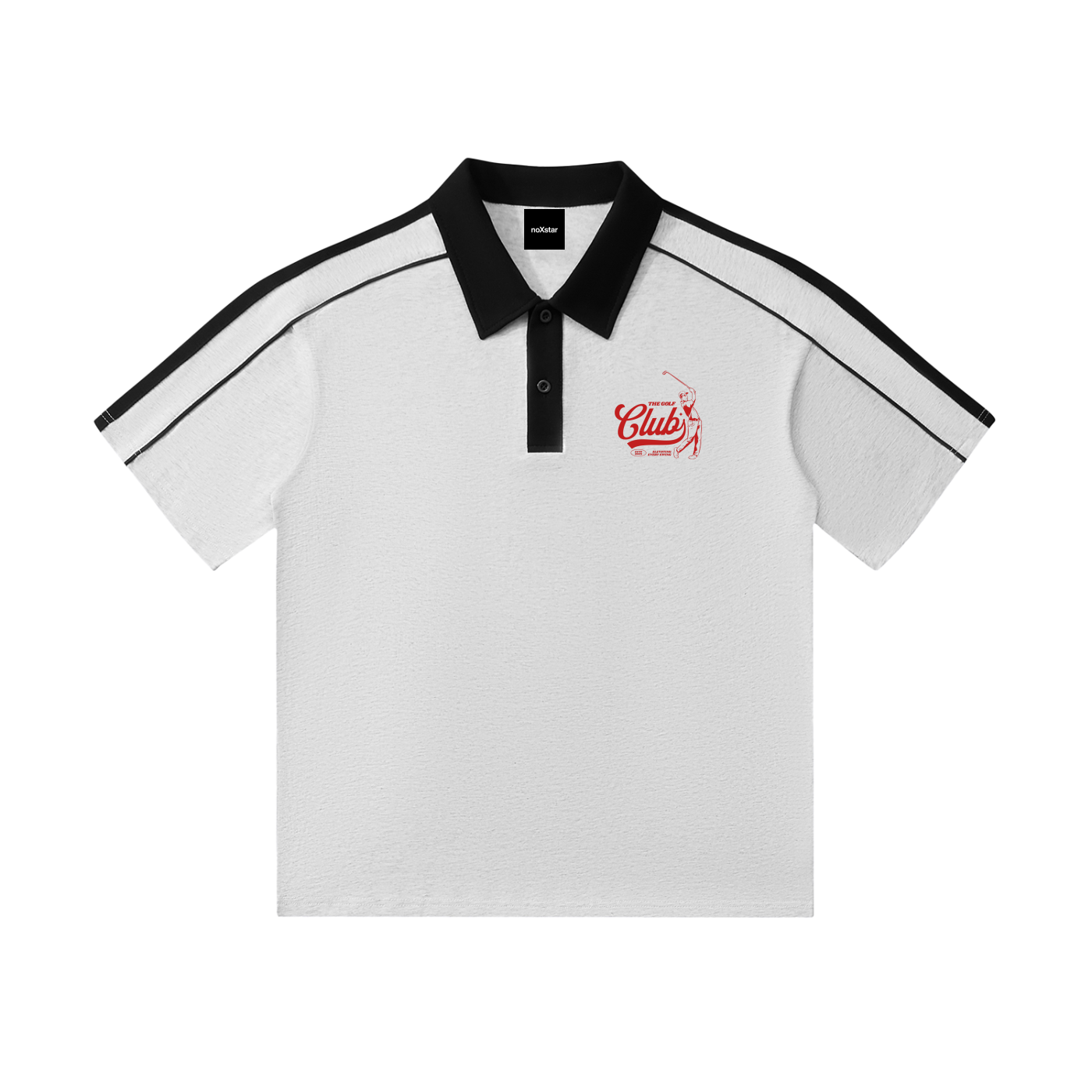 Golf-Contrast Collar Short-Sleeve Polo Shirt